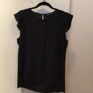 Zara Flutter Cap Sleeve Top